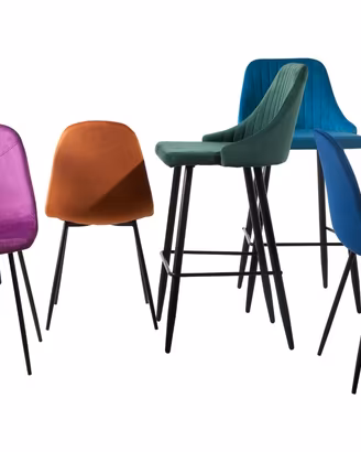 Sedia,sedie sgabelli velluto ristoranti bar sushi