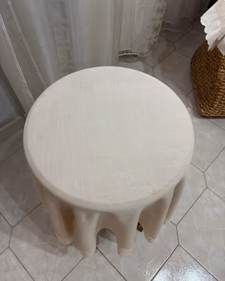 Tovaglia  copri tavolino rotonda vintage