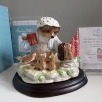 Rara Grande Statuetta Riccio Beatrix Potter. N925