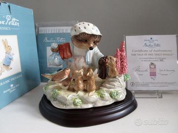 Rara Grande Statuetta Riccio Beatrix Potter. N925