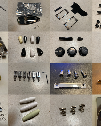 Componenti vari per chitarra elettrica con omaggio