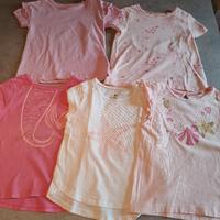 Set 5 t-shirt bambina 2-3 anni stampa 92 Lupilu