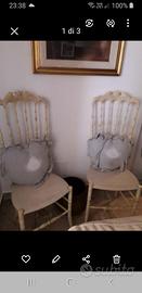 Coppia sedie " parigine" vintage anni '50/'60