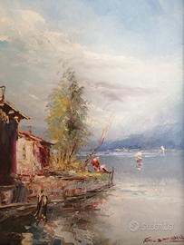 Paesaggio lacustre di Athos Brioschi