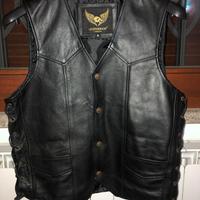 GILET MOTO PELLE