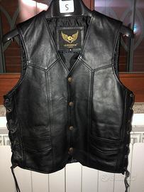 GILET MOTO PELLE