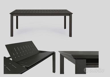 Tavolo in alluminio allungabile 180-240x100