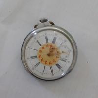 orologio da taschino antico in acciaio