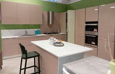 cucina angolare con isola