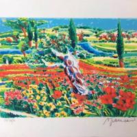 Athos Faccincani serigrafia su carta 35 x 45