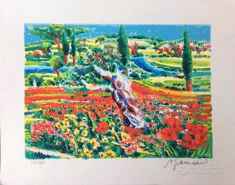 Athos Faccincani serigrafia su carta 35 x 45