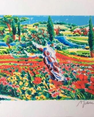 Athos Faccincani serigrafia su carta 35 x 45