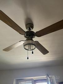 Lampada con ventilatore