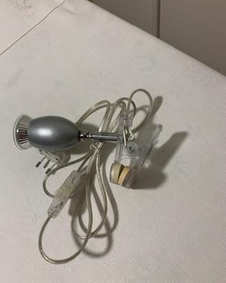 Lampada con morsetto