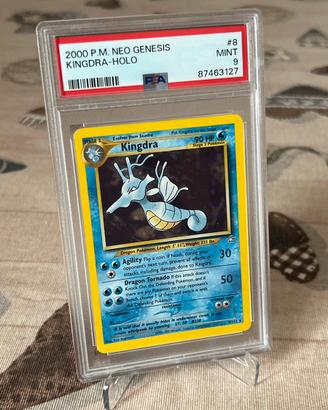 Kingdra Holo Neo Genesis PSA 9 Inglese