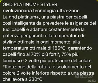 Piastra Ghd Platinum nuova