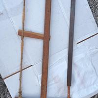 Sega ad arco per falegnameria antica