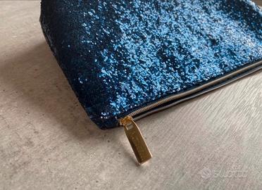 Pochette blu brillantini Biotherm