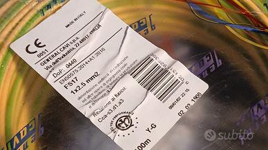 Filo elett.2.5mmq n.4 Matasse da100Mt TOT.400Mt