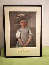 Quadro Bambina con Cappello di Paglia Mary Cassat