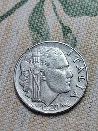 Moneta rara da 20 centesimi 1940
