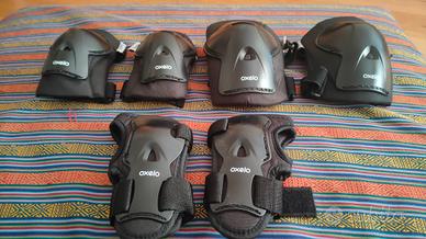 Oxelo. Set 3x2 Protezioni Roller Monopattino Skate