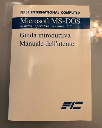 Guida introduttiva Microsoft MS DOS 5.0
