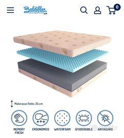 Materasso matrimoniale Baldiflex Memory foam