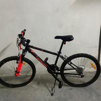 Mountain Bike B'Twin Poply 500, 24pollici RossaNer