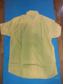 Camicia Uomo Maniche Corte Gialla Peter & Son 42-L