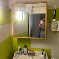 armadietto pensile per bagno ante a specchio