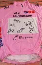 maglia rosa autografata marco pantani mercatone un