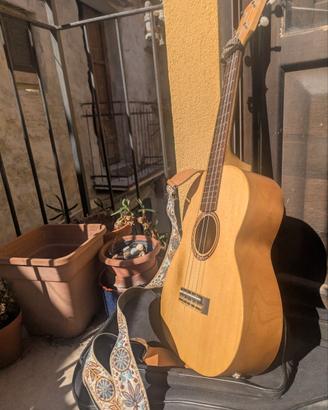Baritone Ukulele con pickup + accessori