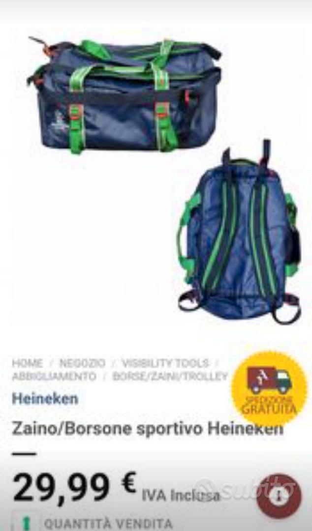 BORSONE ZAINO SPORTIVO HEINEKEN NUOVO Abbigliamento e Accessori In vendita a Padova