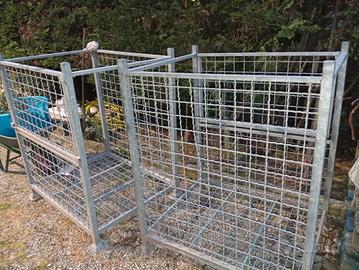 contenitori zincati a rete 