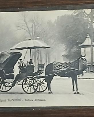 Cartolina Costumi Fiorentini - Vettura di Piazza.