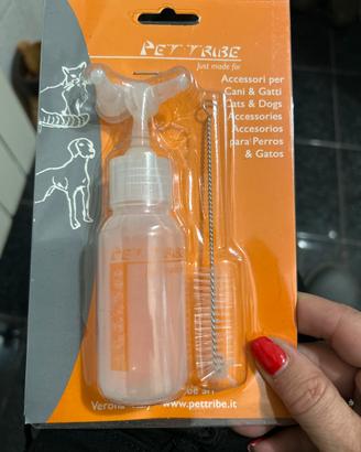 DUE confezioni nuove biberon per animali