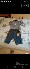 salopette + completo pantalone e camici