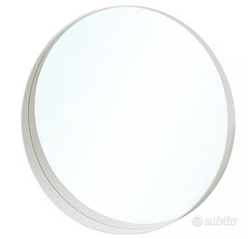 specchio rotondo bianco