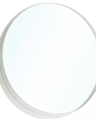 specchio rotondo bianco
