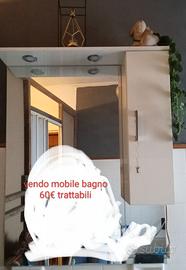 Specchio  con mobiletto per bagno PREZZO TRATTABIL