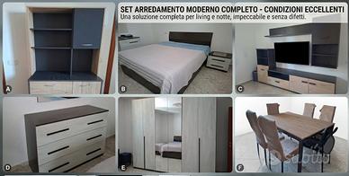 Camera da letto + Soggiorno COMPLETI – Moderni