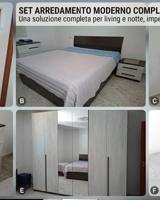 Camera da letto + Soggiorno COMPLETI – Moderni
