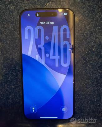 Iphone 15 PRO blu titanio
