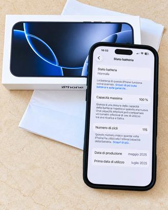 iPhone 16 Pro Max 256GB -Black - Batteria 100%