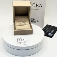 Anello Veretta in Argento Placcato Oro Bianco