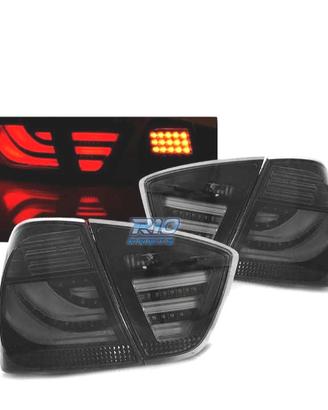 FARI LED BMW E90 05-08 FUMÉ NERO LED BAR