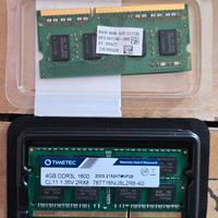 RAM notebook DDR3L 4GB 1600MHz -2 moduli – 8GB tot