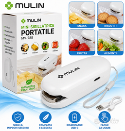 MULIN MV-288 Mini Sigillatrice Portatile Ricaricab