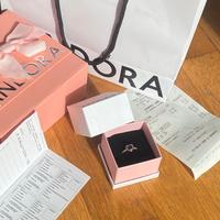 anello pandora cuore rosso